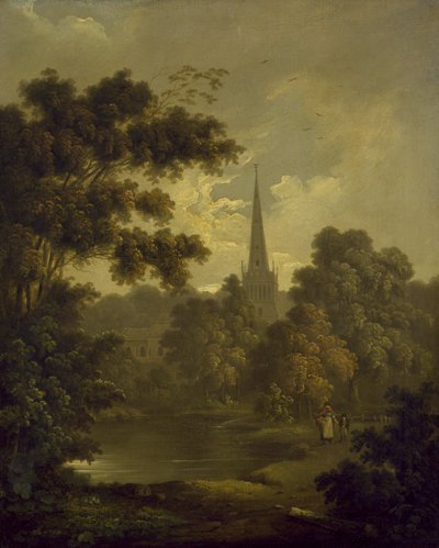 Paysage avec figures - John Rathbone
