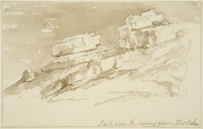 Rochers près du lieu de débarquement, Flat Holm - John Reverend Eden