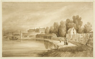 Ropewalk et arrière de la nouvelle prison - John Reverend Eden