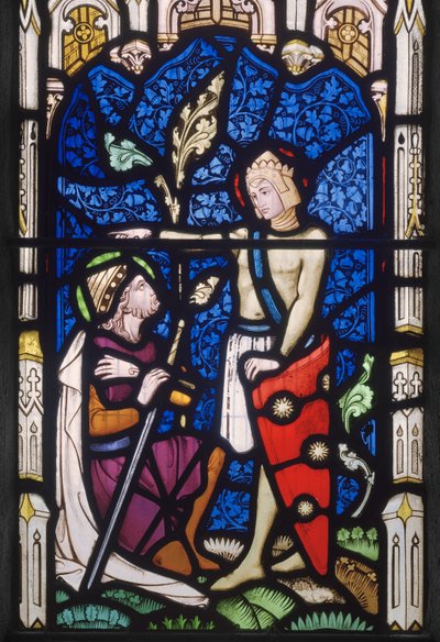 Fenêtre avec deux saints masculins - John Richard Clayton