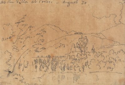 A la Villa de Portici, le 30 août - John Robert Cozens