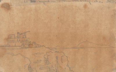 Château au Granatello, Portici, 23 août - John Robert Cozens
