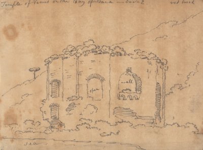 Le temple de Vénus dans la baie de Baia, 2 décembre - John Robert Cozens