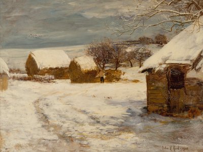 Une ferme en hiver - John Robertson Reid