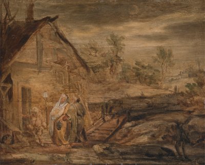 Marie et Joseph devant l
