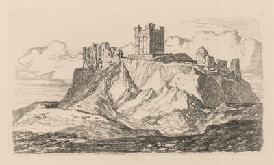 Liber Studiorum : Planche 30, Château de Bambro, Northumberland, 1838 - John Sell Cotman