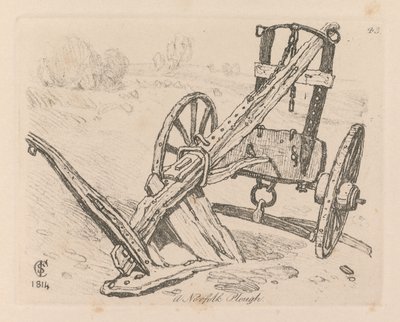 Liber Studiorum : Planche 43, Une Charrue du Norfolk - John Sell Cotman