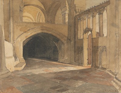 Cathédrale de Norwich : Entrée de la chapelle de Jésus - John Sell Cotman