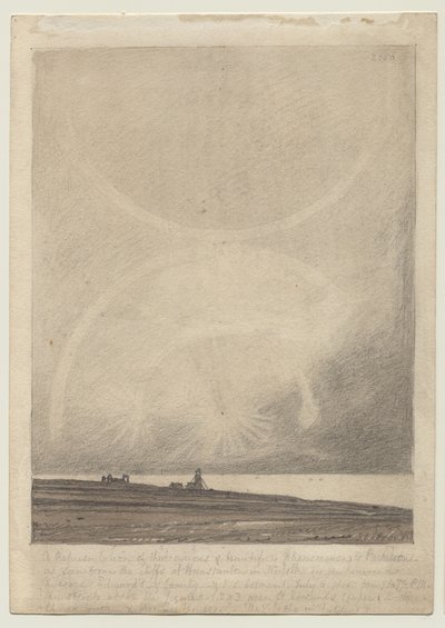 Recto : Un effet de parhélie vu du phare de Hunstanton le 6 juillet 1816 - John Sell Cotman