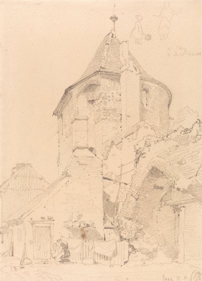 Yarmouth, la tour nord-ouest - John Sell Cotman