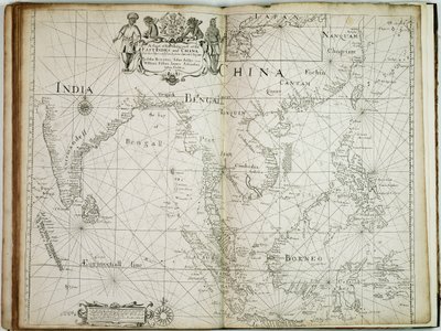 Carte des parties commerciales des Indes orientales et de la Chine, avec les îles adjacentes, de Surrat au Japon - John Seller
