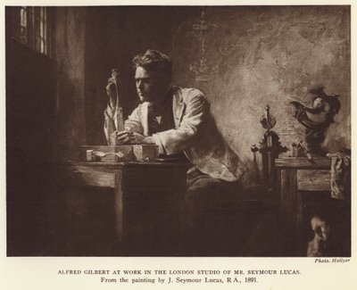 Alfred Gilbert, sculpteur anglais - John Seymour (after) Lucas