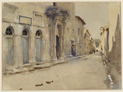 Une rue en Espagne - John Singer Sargent