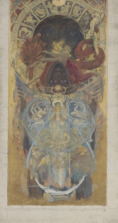 Conception pour la bibliothèque publique de Boston, 1890-4 - John Singer Sargent