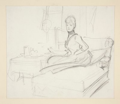 Dame à la table de thé - John Singer Sargent
