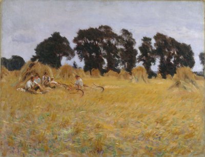 Moissonneurs se reposant dans un champ de blé, 1885 - John Singer Sargent
