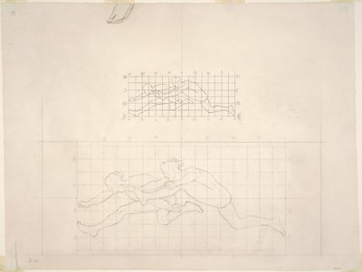 Études pour "Deux figures masculines classiques sautant" - John Singer Sargent