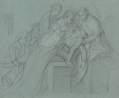 Étude pour le groupe central dans la "Mort du comte de Chatham" - John Singleton Copley