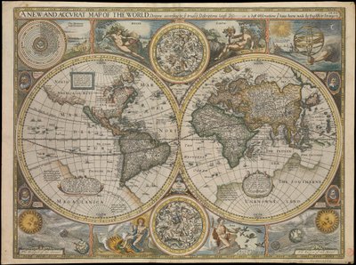 Nouvelle et précise carte du monde - John Speed
