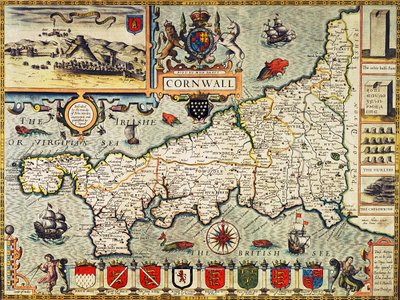 Carte de Cornouailles du 