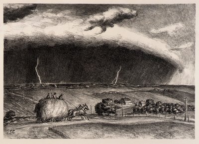 La tempête de la ligne - John Steuart Curry