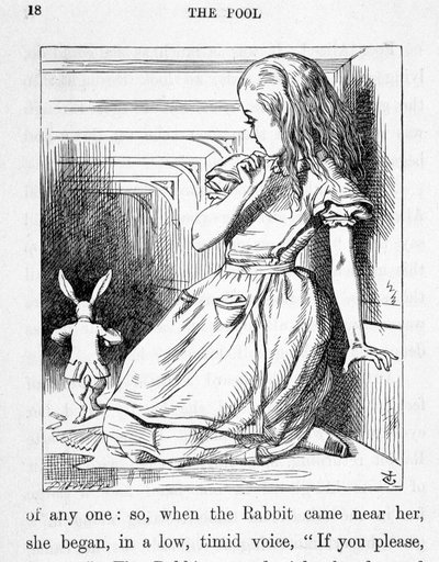 Alice et le lapin - dans « Les aventures d