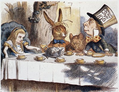 Alice prend le « dans les fous » - dans « Les aventures d
