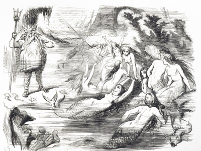 Caricature commentant la deuxième tentative de poser le câble télégraphique transatlantique - John Tenniel