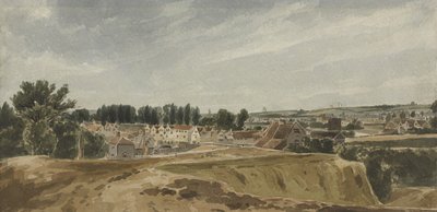 Vue près du pont de Bishopsgate avec Cow Tower, en direction de Mousehold - John Thirtle