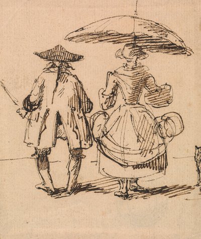 Joseph Nollekens R.A. et Mme Nollekens : Le compas et le pied à coulisse côte à côte - John Thomas Smith