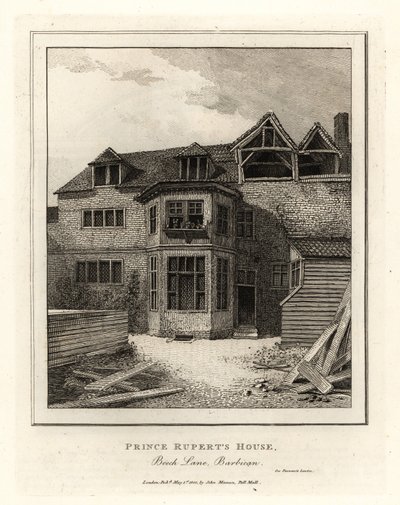 Maison du Prince Rupert, Beech Lane, Barbican - John Thomas Smith