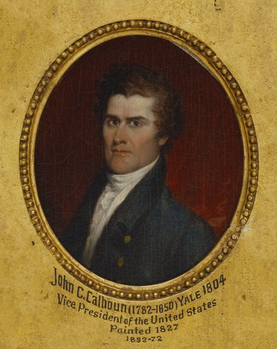 John Caldwell Calhoun (1782-1850), licence ès lettres en 1804, doctorat en droit en 1822 - John Trumbull