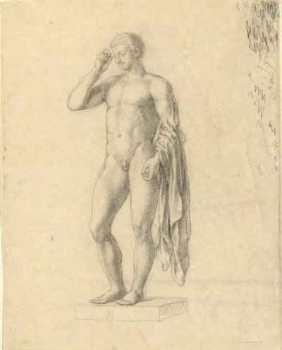 Figure masculine nue (classique) montrant le côté gauche (?) - John Trumbull