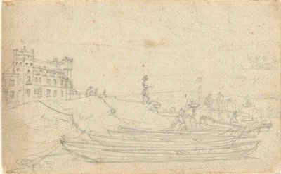 Sans titre, du folio : Esquisses en France et en Allemagne, une des 22 feuilles du Folio B - John Trumbull