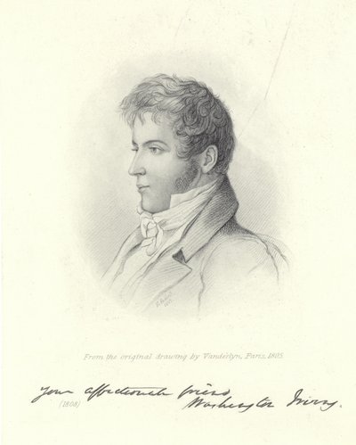 Portrait de Washington Irving - John Vanderlyn