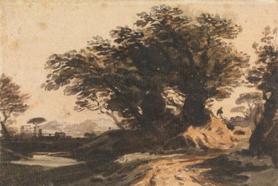 Paysage avec un groupe d