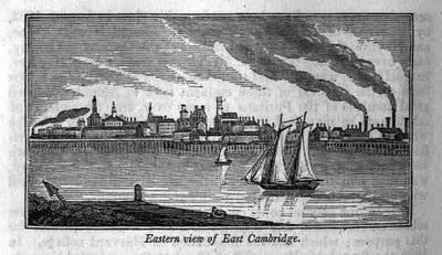 Vue orientale de East Cambridge, de 