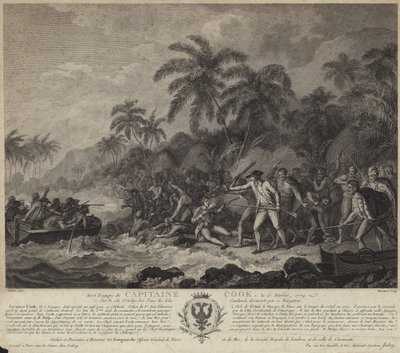 La mort tragique du capitaine Cook - John Webber