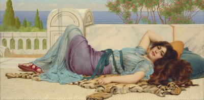 Malice et repos - John William Godward