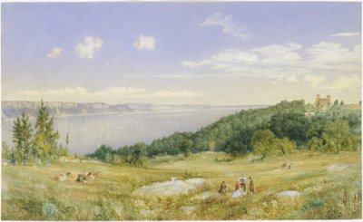 Les Palissades, vers 1870 (aquarelle) - John William Hill