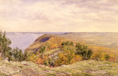 Vue de High Tor, Haverstraw, New York, 1866 - John William Hill