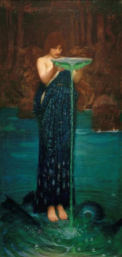 Circé Invidiosa, Circé empoisonnant la mer - John William Waterhouse