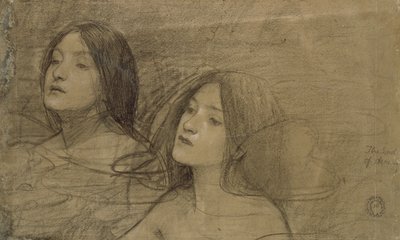 Étude de deux nymphes pour 
