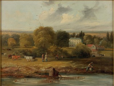 Paysage avec une maison de campagne, 1838 - John Wilson Carmichael