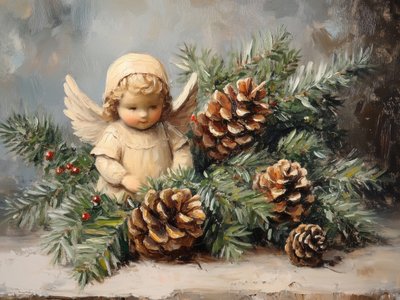 Pommes de pin « Anges de Noël » - Jolly and Dash