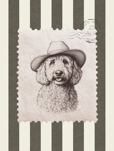 Chapeau de cow-boy Goldendoodle - Jolly and Dash