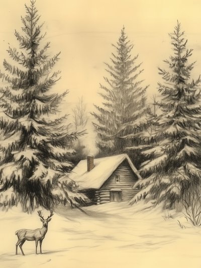 Cabane rustique d