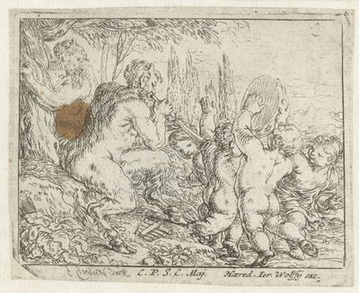 Satyres jouant de la musique et enfants dansant - Jonas Umbach