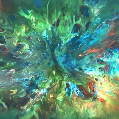 Abstrait fluide et dynamique - Jonas Weikel