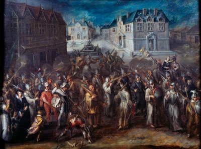 Guerres de religion entre catholiques et protestants : « Procession de la Ligue en 1590 ou 1593 » - Joos or Jodocus van Winghe
